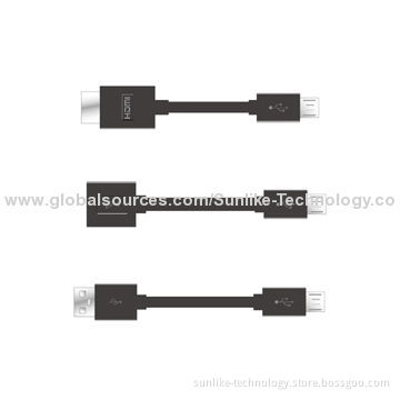 MHL/HDMI to Micro B Cables, Supports 1,080P HD Video